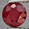 Natural Pinkish Red Ruby 0.84 Ct. Round Shape 5.3 Mm Gemstone From Madagascar