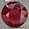 Natural Pinkish Red Ruby 0.93 Ct. Round Shape 6 Mm Gemstone From Madagascar