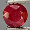 Natural Pinkish Red Ruby 0.70 Ct. Round Shape 5.1 Mm Gemstone From Madagascar