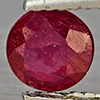 Natural Pinkish Red Ruby 0.84 Ct. Round Shape 6 Mm Gemstone From Madagascar
