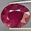 Natural Purplish Red Ruby 5.02 Ct. Oval Shape 11.5 x 9.5 Mm Gemstone from Madagascar