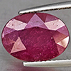 Natural Purplish Red Ruby 5.94 Ct. Oval Shape 13.3 x 9.5 Mm Gemstone from Madagascar