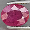 Natural Purplish Red Ruby 2.94 Ct. Oval Shape 10.1 x 8.2 Mm Gemstone from Madagascar