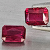 Natural Pigeon Blood Red Ruby 1.02 Ct. 2 Pcs Octagon Shape 5.2 x 4.2 Mm Gemstone from Madagascar