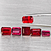 Natural Pigeon Blood Red Ruby 5.17 Ct. 6 Pcs Octagon Shape Gemstone from Madagascar