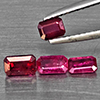 Natural Purplish Pink Ruby 1.47 Ct. 4 Pcs Octagon Shape Gemstone from Mozambique