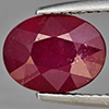 Natural Purplish Red Ruby 3.84 Ct. Oval Shape 10 x 7.7 Mm Gemstone from Madagascar