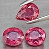 Natural Pinkish Red Ruby 2.52 Ct. 3 Pcs Mixed Shape Gemstone from Madagascar