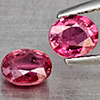 Natural Pinkish Red Ruby 1.38 Ct. 2 Pcs Oval Shape 5.9 x 4.6 Mm Gemstone from Madagascar