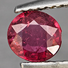 Natural Pinkish Red Ruby 0.73 Ct. Round Shape 5.9 Mm Gemstone from Madagascar