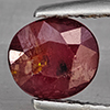 Natural Pinkish Red Ruby 1.21 Ct. Oval Shape 6.4 x 6 Mm Gemstone from Madagascar