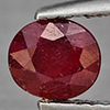Natural Pinkish Red Ruby 0.99 Ct. Oval Shape 6.2 x 5.5 Mm Gemstone from Madagascar