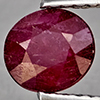 Natural Pinkish Red Ruby 1.25 Ct. Oval Shape 6.5 x 5.9 Mm Gemstone from Madagascar