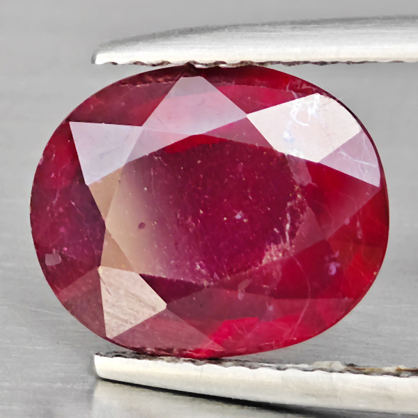 Natural Red Ruby Gemstones 4.71 Ct. Oval Shape 11.1 x 9 Mm. Natural Red Ruby Gemstones 4.71 Ct. Oval Shape 11.1 x 9 Mm.