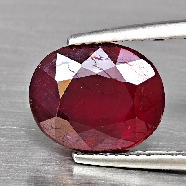 Natural Red Ruby Gemstones 6.12 Ct. Oval Shape 11 x 9 Mm. Natural Red Ruby Gemstones 6.12 Ct. Oval Shape 11 x 9 Mm.