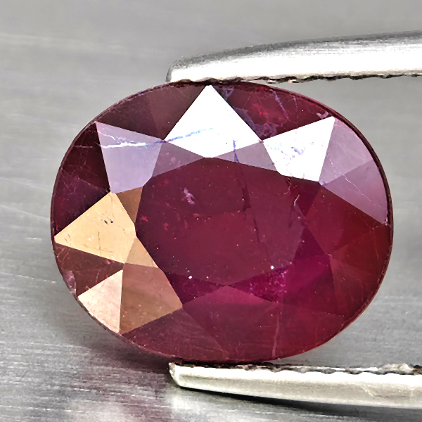 Natural Red Ruby Gemstones 5.71 Ct. Oval Shape 11.2 x 9.2 Mm. Natural Red Ruby Gemstones 5.71 Ct. Oval Shape 11.2 x 9.2 Mm.