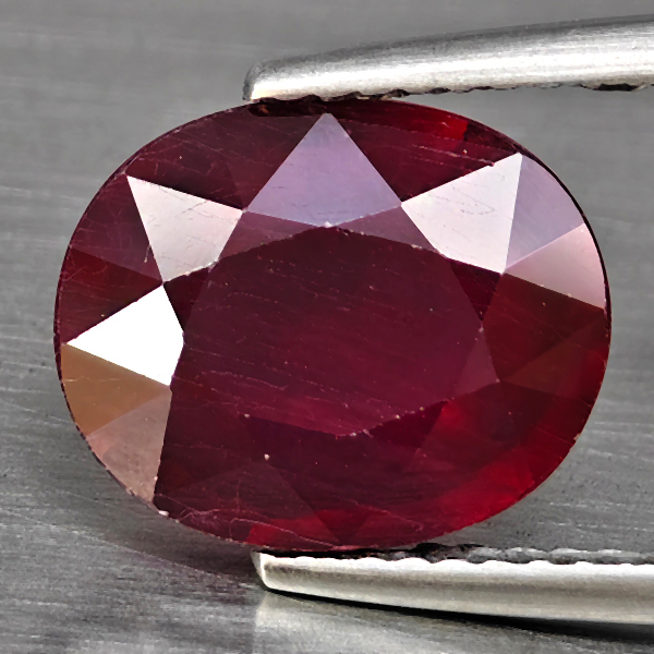 Natural Red Ruby Gemstones 4.95 Ct. Oval Shape 11.1 x 9 Mm. Natural Red Ruby Gemstones 4.95 Ct. Oval Shape 11.1 x 9 Mm.