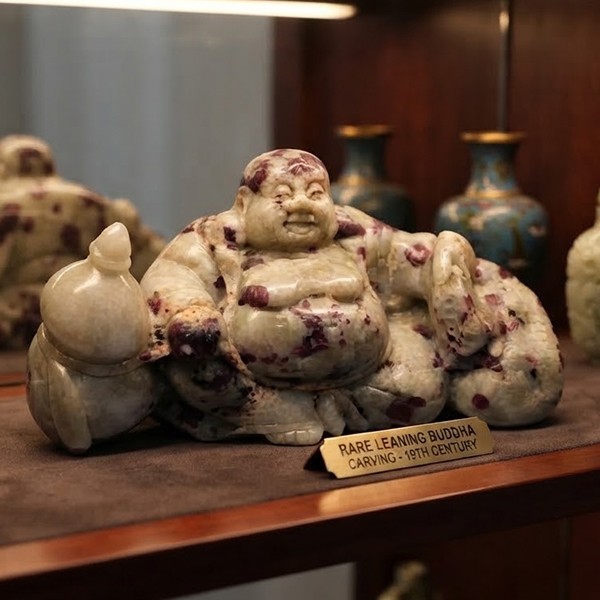 Natural Multi Color Ruby in Zoisite Gemstones 10000 Ct. Very Rich Happy Buddha Carving Shape