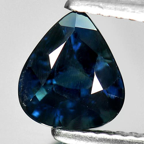 Unheated Blue Sapphire 1.64 Ct. Pear Shape 7.6 x 6.7 Mm. Natural Madagascar