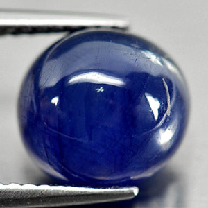 Attractive Gemstone 5.92 Ct. Oval Cabochon Natural Blue Sapphire Madagascar