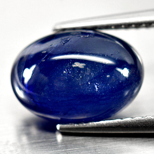 4.53 Ct. Oval Cabochon Natural Blue Sapphire Mardagascar