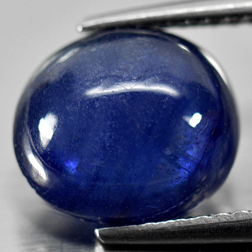 3.87 Ct. Beauty Color Oval Cabochon Natural Gemstone Blue Sapphire
