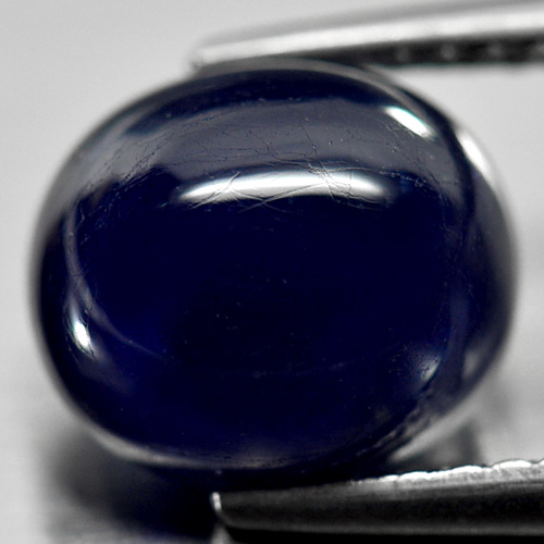 4.03 Ct. Oval Cabochon Natural Blue Sapphire Gemstone From Madagascar