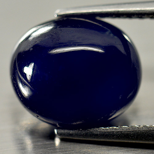 5.08 Ct. Oval Cabochon Natural Gemstone Blue Sapphire From Madagascar