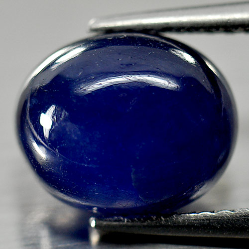 4.45 Ct. Oval Cabochon Natural Gemstone Blue Sapphire From Madagascar