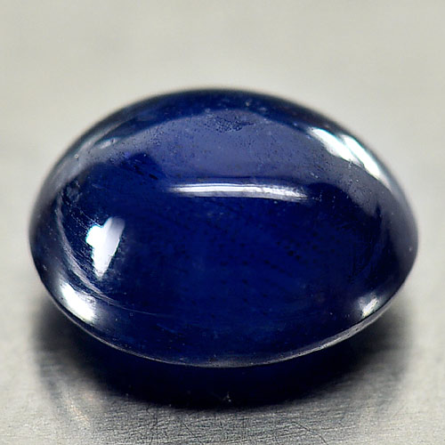 3.48 Ct. Oval Cabochon Natural Blue Sapphire Gemstone Madagascar
