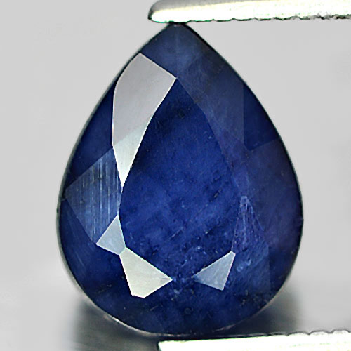 2.31 Ct. Nice Natural Gem Deep Blue Sapphire Diffusion Pear Shape