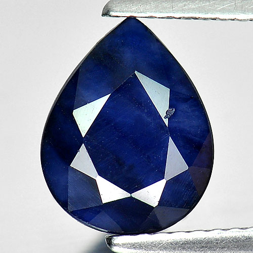 2.76 Ct. Pear Natural Gem Deep Blue Sapphire Diffusion Sz 10 x 8 Mm.