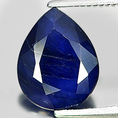 2.60 Ct. Calibrate Size 10 x 8 Mm. Pear Natural Gem Blue Sapphire Diffusion