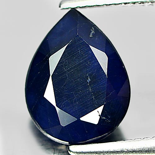 2.10 Ct. Attractive Gem Natural Deep Blue Sapphire Diffusion Pear Shape