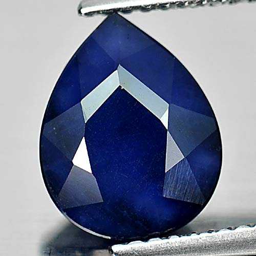 2.58 Ct. Sz 10 x 8 Mm. Natural Gem Blue Sapphire Diffusion Pear Shape