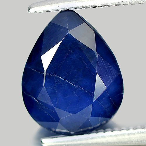 2.58 Ct. Beauteous Natural Gem Deep Blue Sapphire Diffusion Pear Shape