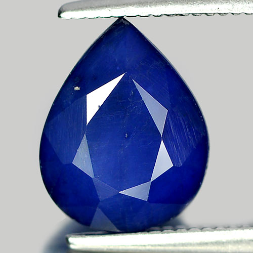 2.81 Ct. Pear Natural Gem Deep Blue Sapphire Diffusion Madagascar