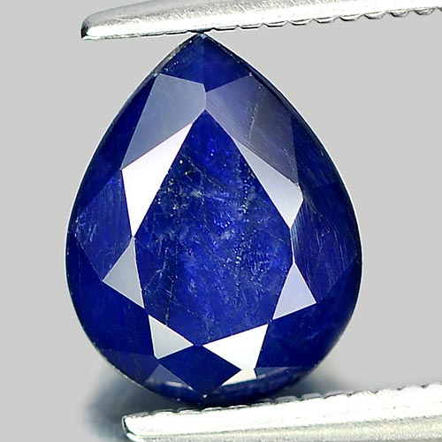 1.94 Ct. Alluring Natural Gem Deep Blue Sapphire Diffusion Pear Shape