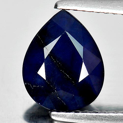 Natural Gem 2.83 Ct. Sz 10 x 8 Mm. Deep Blue Sapphire Diffusion Pear Shape