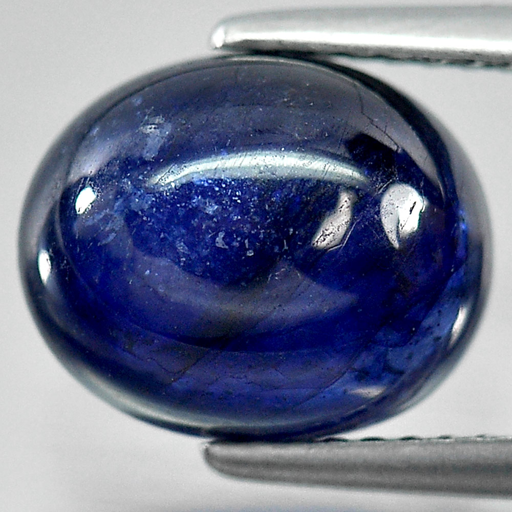 6.11 Ct. Oval Cabochon Natural Gemstone Blue Sapphire From Madagascar