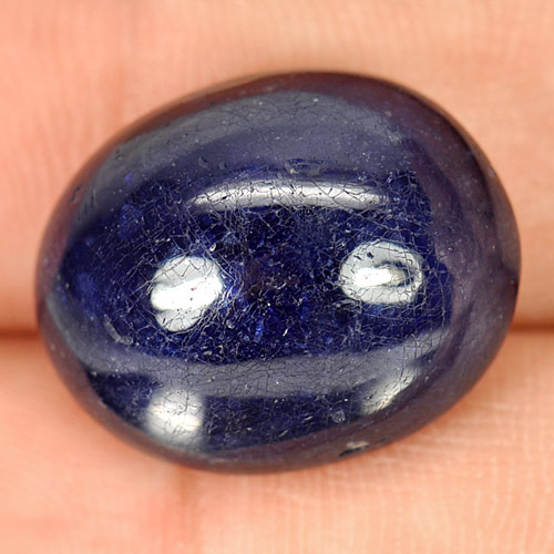 34.60 Ct. Natural Gemstone Blue Sapphire Oval Cabochon From Madagascar