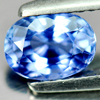 Certified Violetish Blue Sapphire 1.03 Ct. VVS Oval 6.40 x 4.80 Mm. Natural Gem