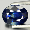 Blue Sapphire Certified 1.86 Ct. Oval 7.94 x 6.18 Mm. Natural Gemstone Thailand