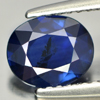 Certified Blue Sapphire 1.33 Ct. Oval Shape 7.38 x 6.12 Mm. Natural Gem Thailand