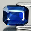 Blue Sapphire 1.38 Ct. Octagon Shape 7.7 x 6.2 x 2.4 Mm. Natural Gem Unheated