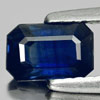 Blue Sapphire 0.99 Ct. VVS Octagon Shape 7 x 4.6 Mm. Natural Gemstone Thailand