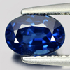 Certified Blue Sapphire Oval Shape 7.16 x 5.09Mm.1.33 Ct. Natural Gem Madagascar