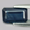 Certified Blue Sapphire 1.89 Ct. Octagon 8.55 x 5.13 Mm. Natural Gem Madagascar
