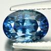 Certified Blue Sapphire 1.54 Ct. Oval 7.22 x 5.26 Mm. Natural Gem Madagascar