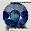 Certified Blue Sapphire 1.42 Ct. VVS Round Size 6.29 Mm. Natural Gem Madagascar